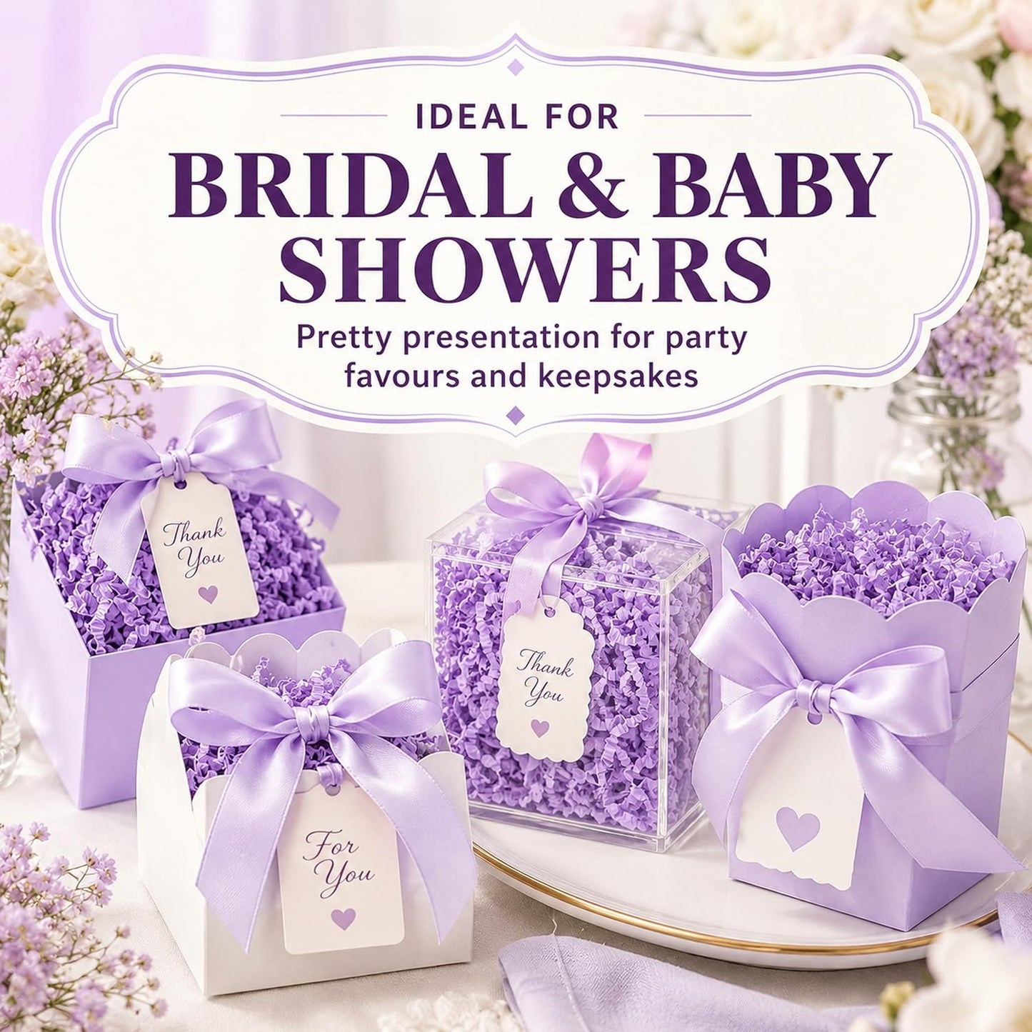 Light Yellow Crinkle Paper Filler 1 LB, Recyclable Crinkle Cut Paper Shred for Easter Baskets, Spring Gift Boxes, Baby Shower Favors, Party Supplies, DIY Crafts and Gift Packaging
