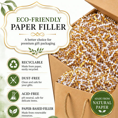 Light Yellow Crinkle Paper Filler 1 LB, Recyclable Crinkle Cut Paper Shred for Easter Baskets, Spring Gift Boxes, Baby Shower Favors, Party Supplies, DIY Crafts and Gift Packaging