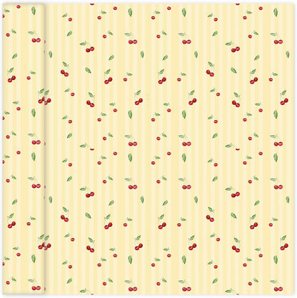 Lemon Peel and Stick Wallpaper Wall Art Decor Modern Flower Fruit Removable Wallpaper for Bedroom Adhesive Shelf Drawer Liner, 17.7 x 118 inch