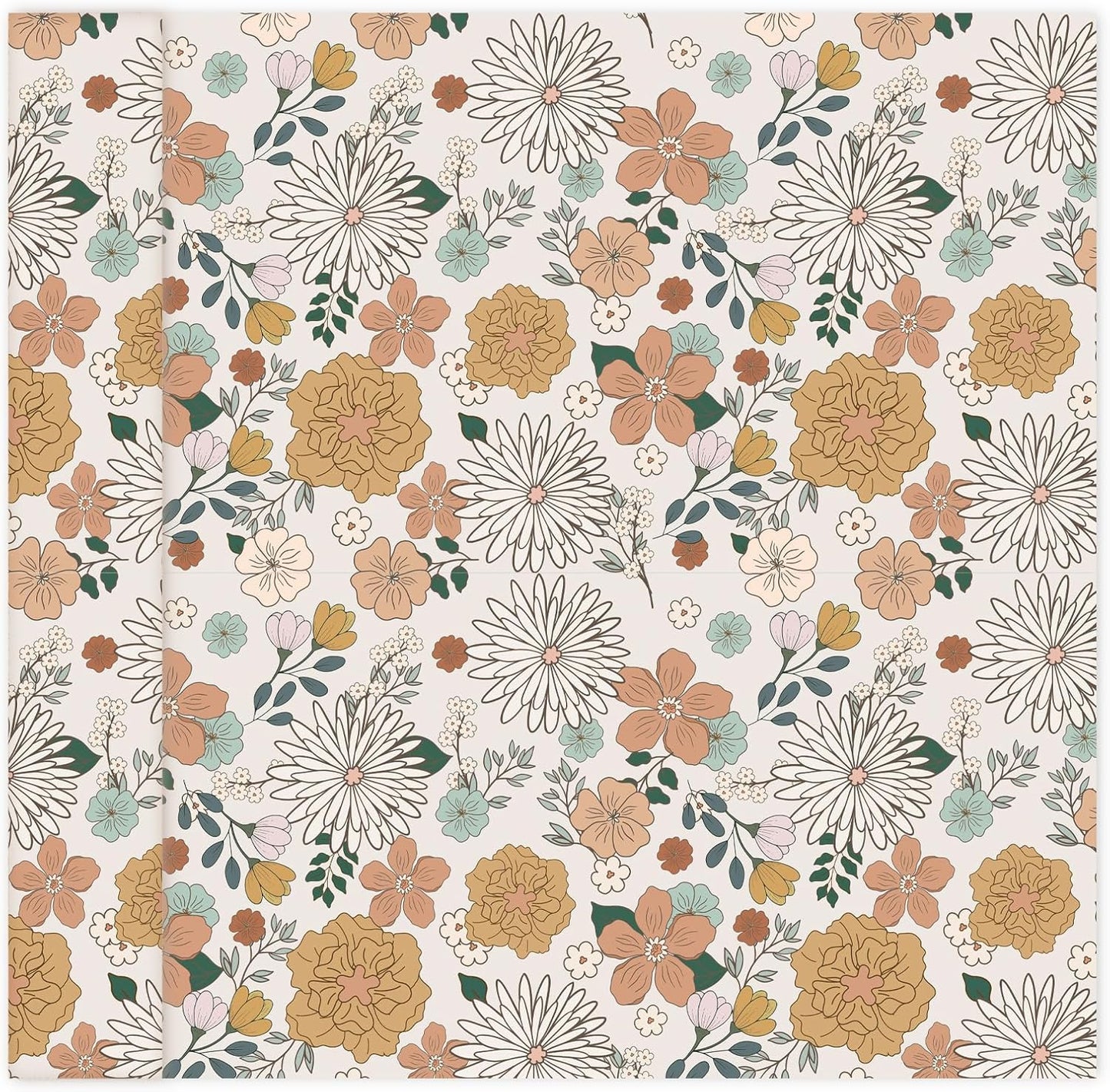 Lemon Peel and Stick Wallpaper Wall Art Decor Modern Flower Fruit Removable Wallpaper for Bedroom Adhesive Shelf Drawer Liner, 17.7 x 118 inch