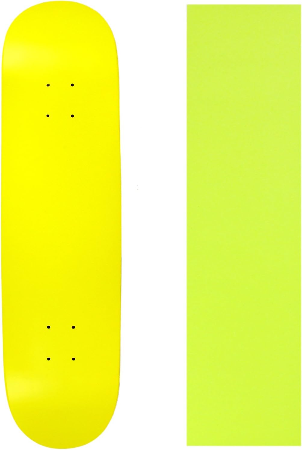 Moose Skateboard Deck Blank Neon Yellow 7.75" Yellow Grip