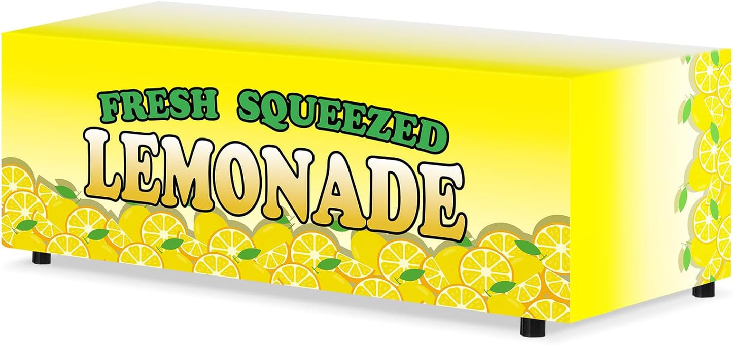 70" x 30" Lemonade Stand Supplies Tablecloth Lemon Table Cover for Kids Lemon Party Supplies Summer Beach Picnic Birthday Party Decorations
