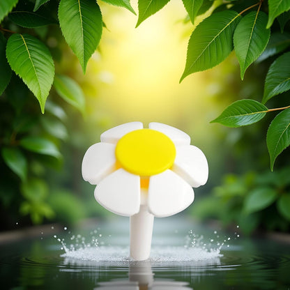 Pet Water Yellow Fountain Flower Nozzle Replacement, Automatic Cat Water Dispenser Accessory, for Cat Fountain Automatic Drinking Water Dispenser Fountain Attachment