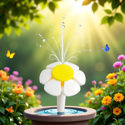 Pet Water Yellow Fountain Flower Nozzle Replacement, Automatic Cat Water Dispenser Accessory, for Cat Fountain Automatic Drinking Water Dispenser Fountain Attachment