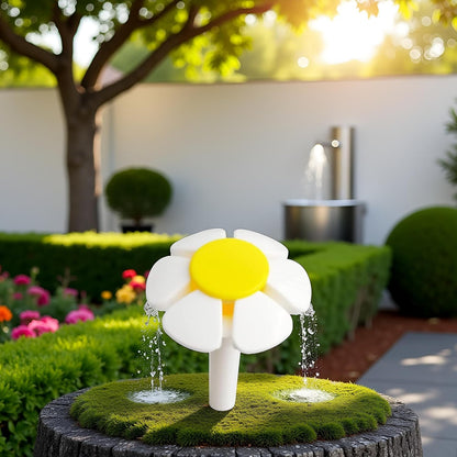 Pet Water Yellow Fountain Flower Nozzle Replacement, Automatic Cat Water Dispenser Accessory, for Cat Fountain Automatic Drinking Water Dispenser Fountain Attachment