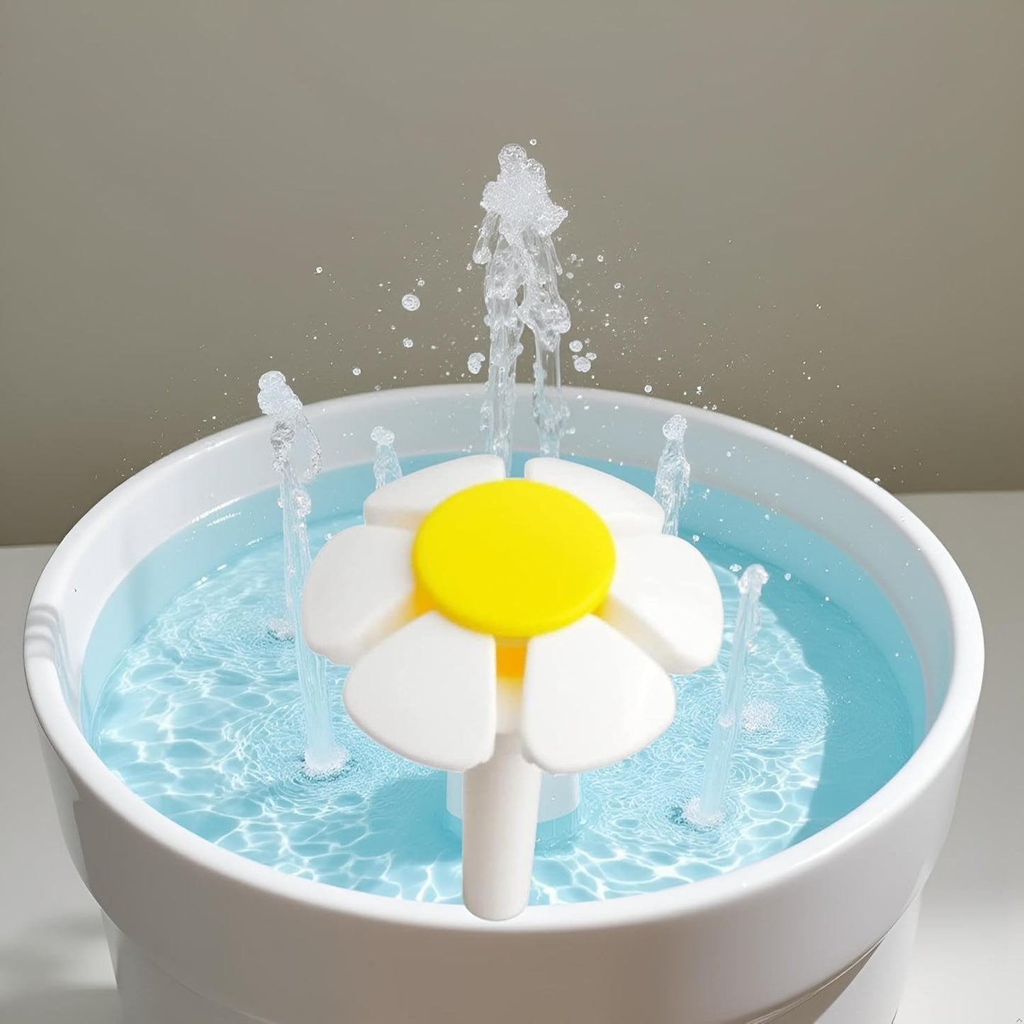 Pet Water Yellow Fountain Flower Nozzle Replacement, Automatic Cat Water Dispenser Accessory, for Cat Fountain Automatic Drinking Water Dispenser Fountain Attachment