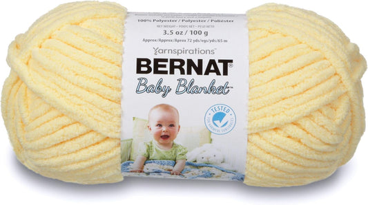 Baby Blanket Yarn, 3.5 oz, Gauge 6 Super Bulky, Baby Yellow