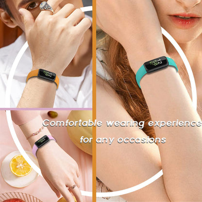 Bands Compatible with Fitbit Inspire 3 Smart Watch Band Replacement Wristband Strap Bracelet Silicone Accessory for Women Men S/L Size, 3 Pack