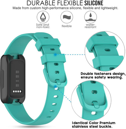 Bands Compatible with Fitbit Inspire 3 Smart Watch Band Replacement Wristband Strap Bracelet Silicone Accessory for Women Men S/L Size, 3 Pack