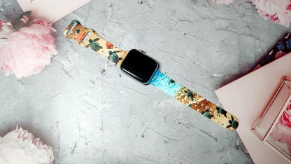 Sea Iwatch Bands Compatible With Apple Watch 38mm 40mm 41mm 42mm 44mm 45mm 49mm, Silicone Strap Replacement All Series