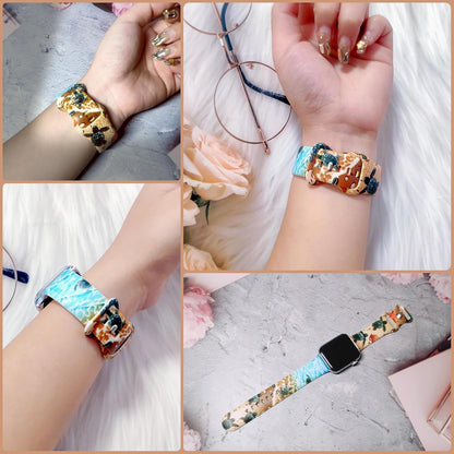 Sea Iwatch Bands Compatible With Apple Watch 38mm 40mm 41mm 42mm 44mm 45mm 49mm, Silicone Strap Replacement All Series