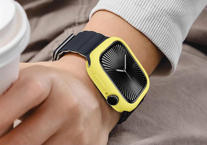 Soft Candy Colors Case for Apple Watch Series 10 46MM, Ultra Thin TPU Shockproof Smart Watch Cases Bumper Cover for iWatch Series [No Screen] Yellow