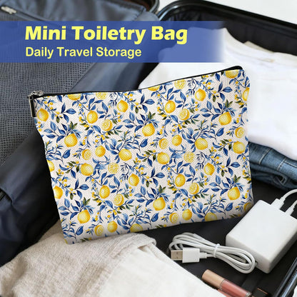 Mediterranean Amalfi Coast Italian Lemon Gifts Makeup Bag Pouch