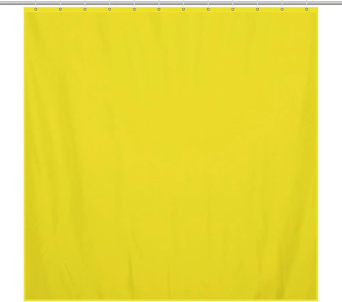 Shower Curtain Liner Set, Lemon Yellow Waterproof Washable Fabric Shower Curtain for Bathroom Bathtub Decor 72 x 72inch