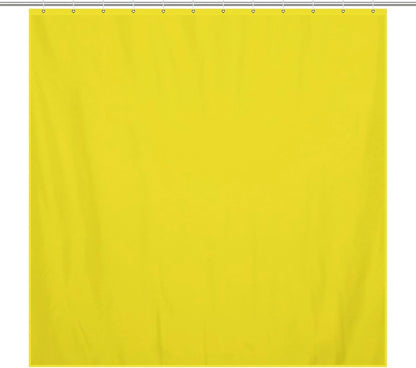 Shower Curtain Liner Set, Lemon Yellow Waterproof Washable Fabric Shower Curtain for Bathroom Bathtub Decor 72 x 72inch