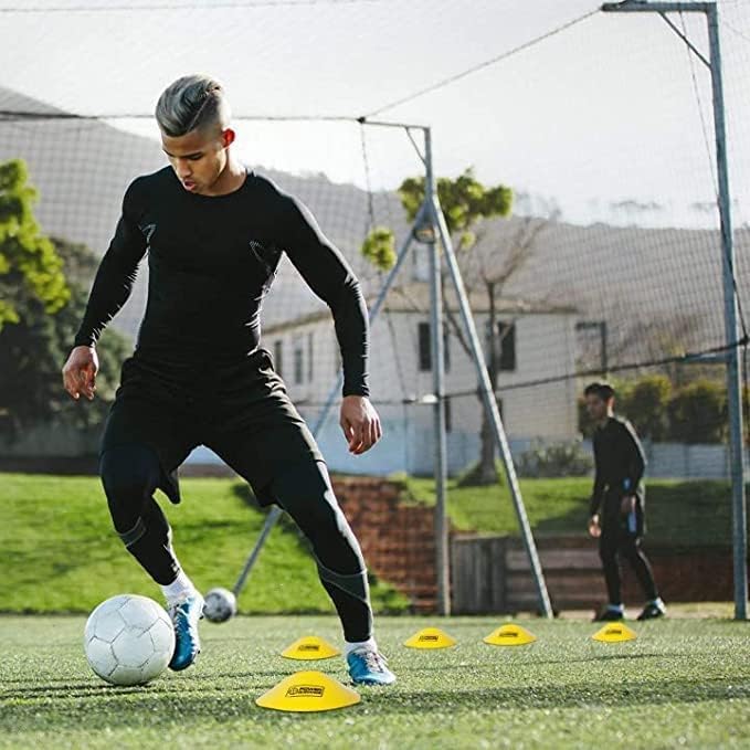 Agility Ladder (20 Feet) with Cones for Speed Agility Training & Quick Footwork Exercise - Soccer & Football Training Equipment for Adults, Youth & Kids