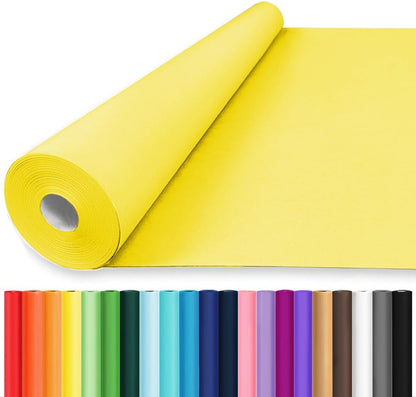24"x1500"(125') Yellow Wrapping Paper for Birthday Wrapping, Solid Color Kraft Paper for Gift Wrapping, Birthday, Bouquet Flower Art Crafts Packing Poster Bulletin Board