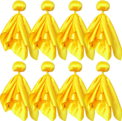 8 Pcs Yellow Penalty Flag Football Flags, Referee Flag, Lacrosse,Sports Fan for Football Games Party Accessory Referee Game, Superbowl Party Decorations