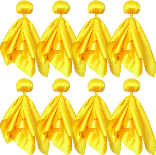 8 Pcs Yellow Penalty Flag Football Flags, Referee Flag, Lacrosse,Sports Fan for Football Games Party Accessory Referee Game, Superbowl Party Decorations