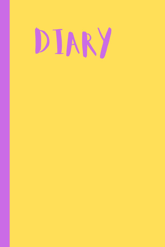 Plain yellow diary for everyday use