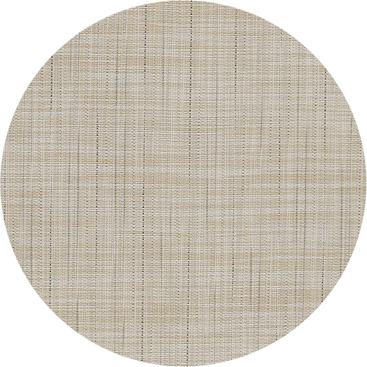 Light Yellow Placemats Set of 4 Round Vinyl Placemats13 inch Heat Resistant Non-Slip Tablemats Washable Place Mats for Dining Table