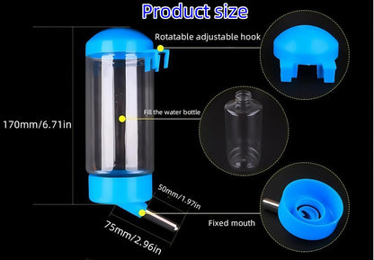 2 Pcs 16Oz Guinea Pig Water Bottle No Drip Small Animal Water Bottle, for Hamster/Small Pet/Bunny/Ferret/Hamster/Guinea Pig/Rabbit