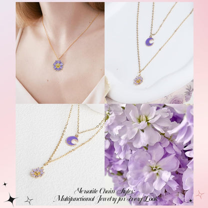 14k Gold Necklace Chain for Jewelry Making, 16.6 Feet Total (5 Rolls) DIY Bracelet Chains with 300 Jump Rings, 50 Lobster Clasps, 1 Jewelry Pliers,1 Support Ring and 50 Pendants