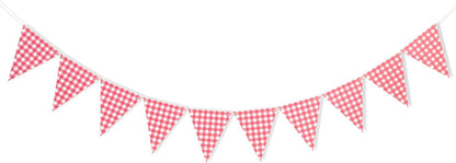Yellow Gingham Flag Banner - Baby Shower Party Decorations,Gingham Pennant Flags,Nursery Decor Bunting,Gender Reveal Banner(yellow)