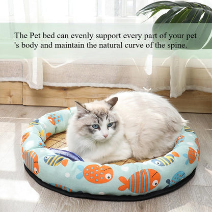 Cozy Cat Cave Bed with Jacquard Shag - Ultra-Soft, Machine-Washable Pet Bed for Indoor Cats & Small Dogs, Non-Slip Bottom, Calming Puppy/Kitten Nest(11.81''X3.94''X11.81'',Yellow)