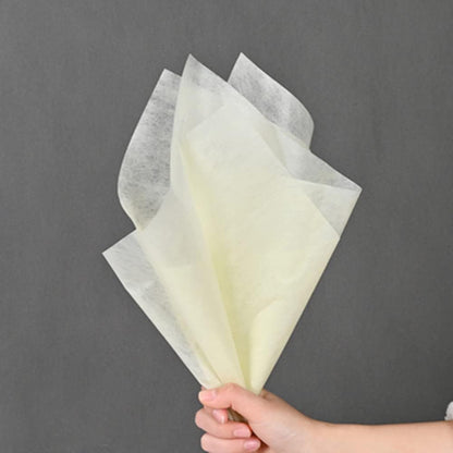 BBJ WRAPS Floral Tissue Paper for Flowers Bouquets, Waterproof Korean Tissue Paper Flower Wrapping, Non Woven for Flowers Floral Bouquet Wraps, 23x18 Inch - 40 Sheets (Yellow)