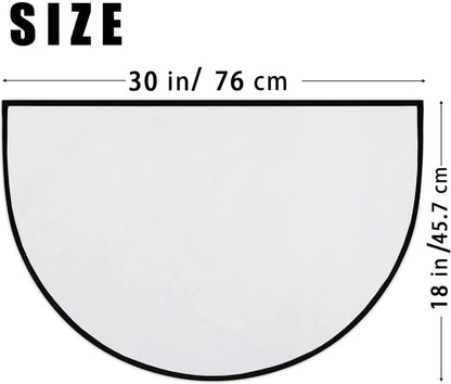 Half Round Lemon Door Mat Outdoor Entrance,for Outside Entry 18x30 inch Wear Resistant Semi Circle Floor Mats Area Rugs for Bathroom Balcony Kitchen