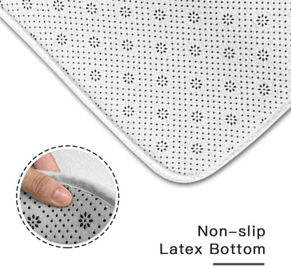 Half Round Lemon Door Mat Outdoor Entrance,for Outside Entry 18x30 inch Wear Resistant Semi Circle Floor Mats Area Rugs for Bathroom Balcony Kitchen
