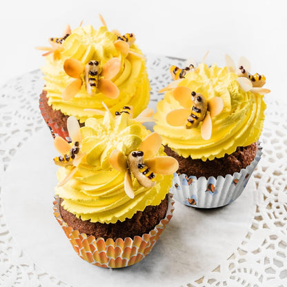 300 Count Honey Bee Cupcake Wrappers - Yellow Cupcake Liners for Parties & Celebrations