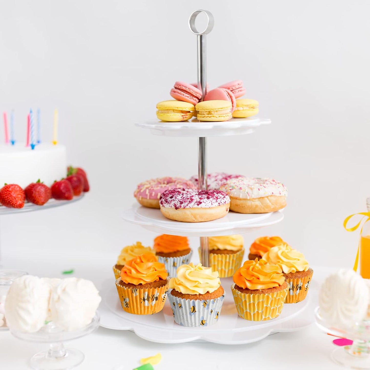 300 Count Honey Bee Cupcake Wrappers - Yellow Cupcake Liners for Parties & Celebrations