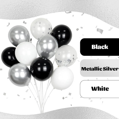 60pcs Yellow and White Balloons 12inch with Pastel Yellow White Gold Confetti Balloons for Bee Lemon Wedding Baby Shower Birthday Party Decorations