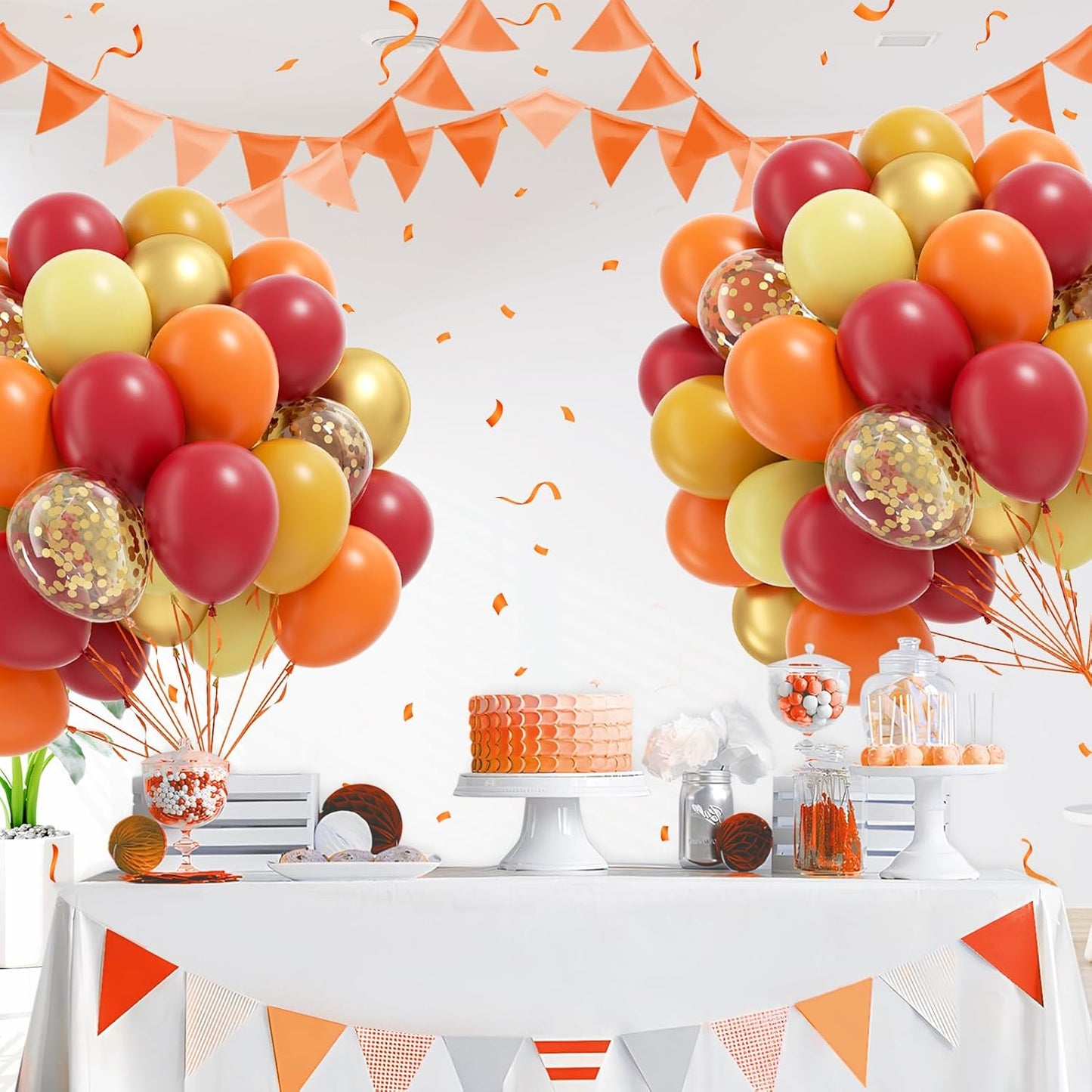 60pcs Yellow and White Balloons 12inch with Pastel Yellow White Gold Confetti Balloons for Bee Lemon Wedding Baby Shower Birthday Party Decorations