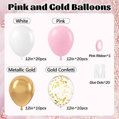 60pcs Yellow and White Balloons 12inch with Pastel Yellow White Gold Confetti Balloons for Bee Lemon Wedding Baby Shower Birthday Party Decorations