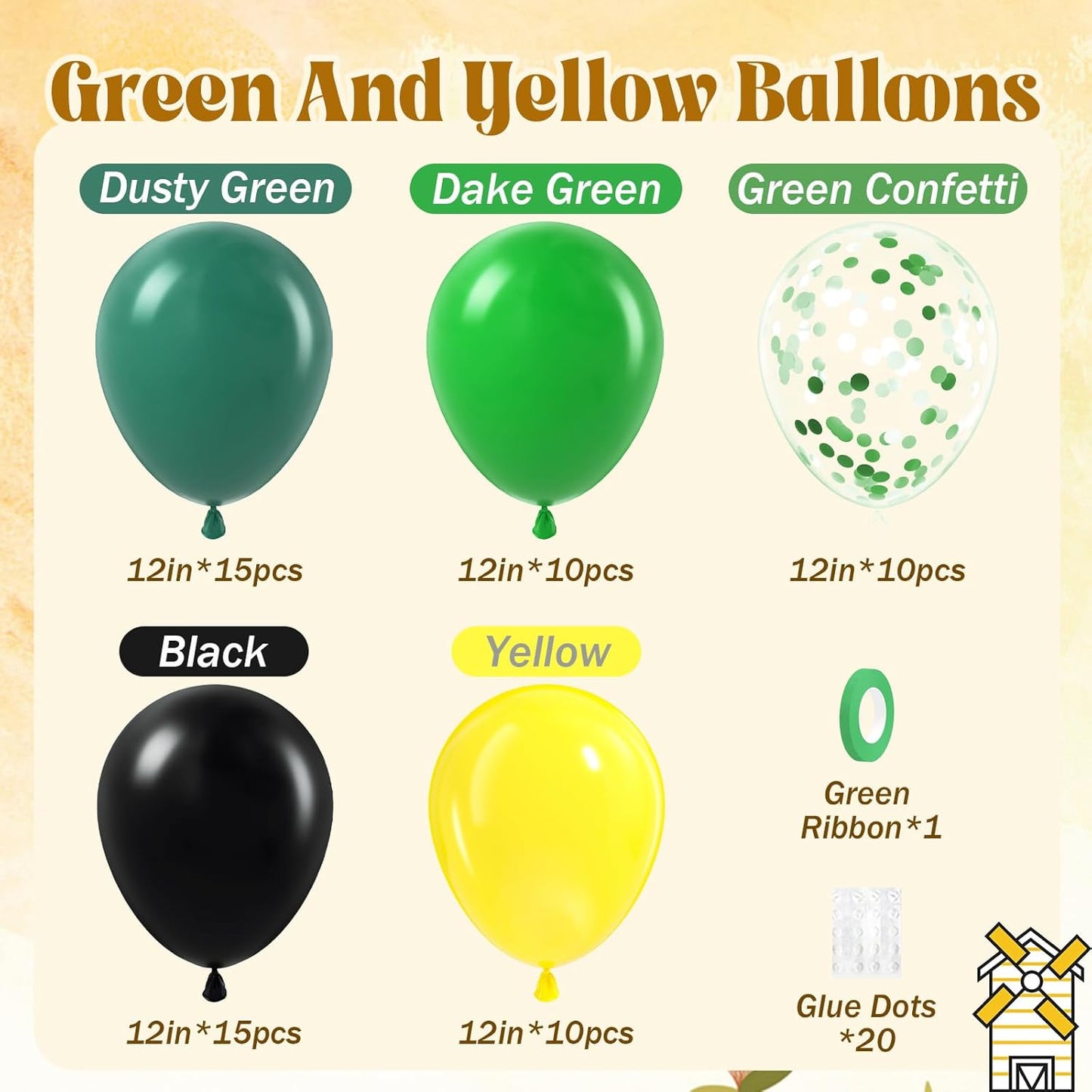 60pcs Yellow and White Balloons 12inch with Pastel Yellow White Gold Confetti Balloons for Bee Lemon Wedding Baby Shower Birthday Party Decorations