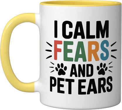 Veterinary Assistant Veterinarian Pet Animal Care Ceramic Mug, Yellow/White, 11oz