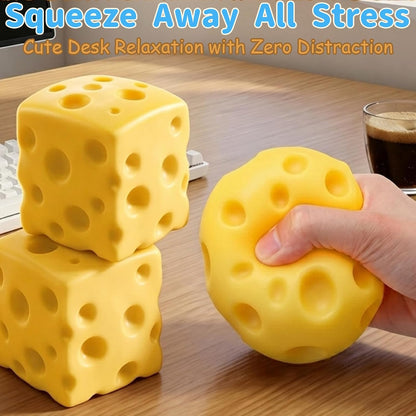 7cm Yellow Cheese Squishy Block Squishies Stress Relief Soft Cheese, 2.8in | Soft Cheese Stress Ball Cube, Big Jumbo Squishy Cheese Fidget, Slow Rising Sensory Food Squishies for Office Desk