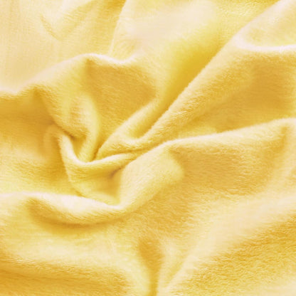 5 Yards x 60 Inch Yellow Pre-Cut Minky Fabric, Soft Plush | 100% Polyester, 3mm Pile Retains Warmth, Machine Wash And Tumble Dry, Fade Resistant, Versatile For Blankets Pillows & Crafts