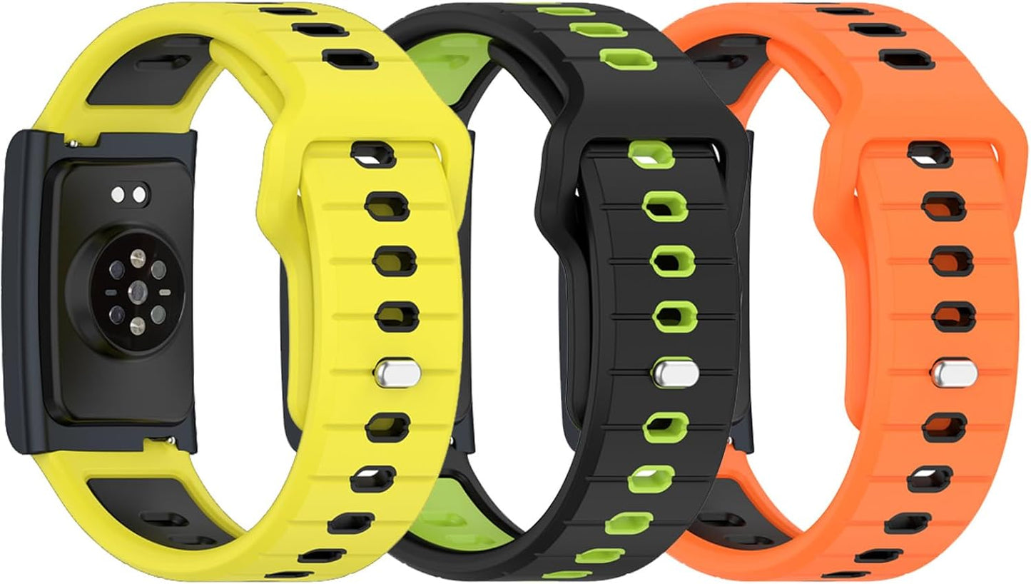 Bands Compatible for Amazfit Helio Strap/Active Max/Bip 6/Bip 5/Balance 2/Balance Soft SIliocne Replacement Straps for Amazfit Active Max Smartwatch