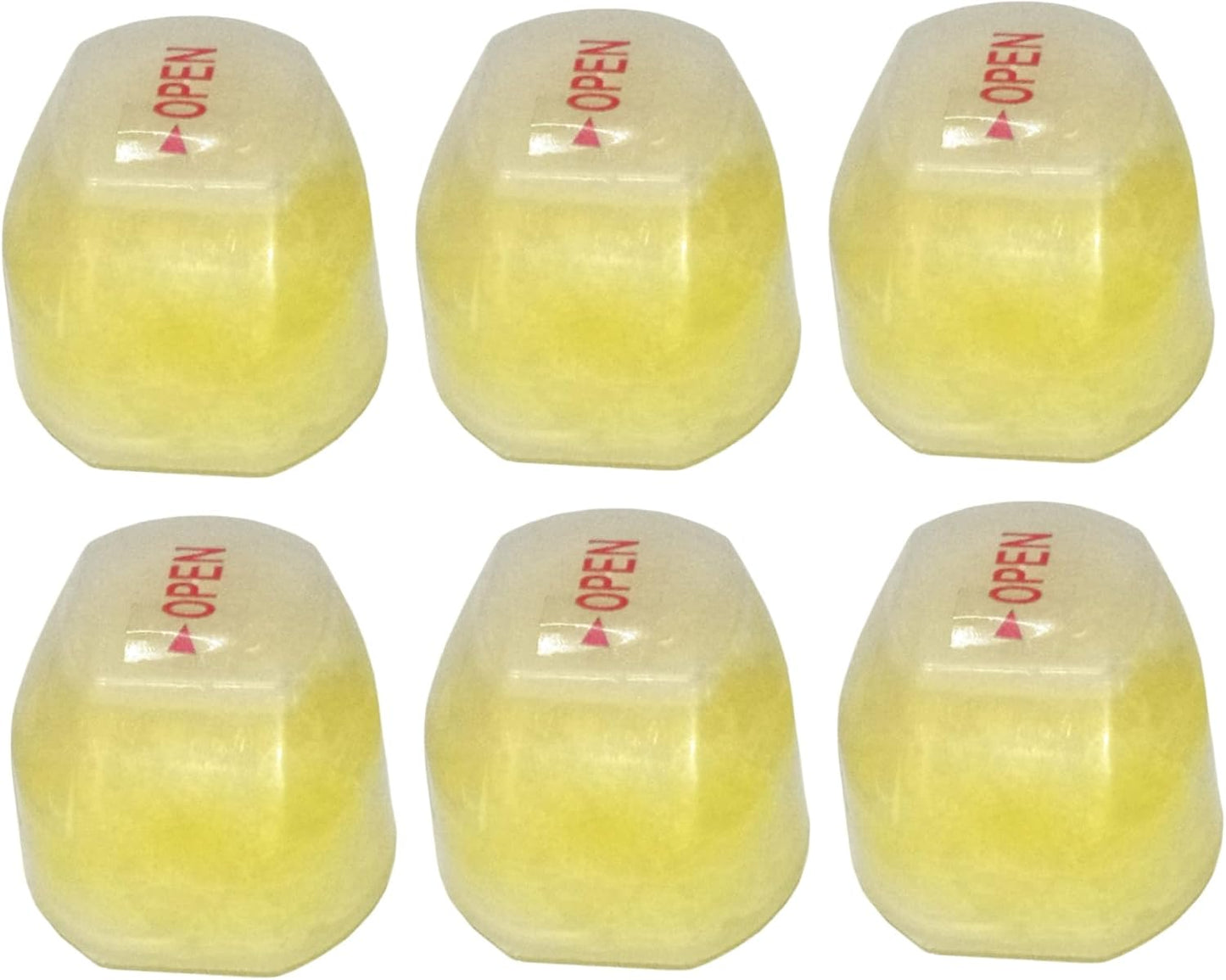 Vitamin C Shower Head 6PCS Vitamin C Shower Filter, Lemon Flavor Balm Infused Head Filters Soften Hard Water, Helps Dry Skin