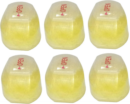 Vitamin C Shower Head 6PCS Vitamin C Shower Filter, Lemon Flavor Balm Infused Head Filters Soften Hard Water, Helps Dry Skin