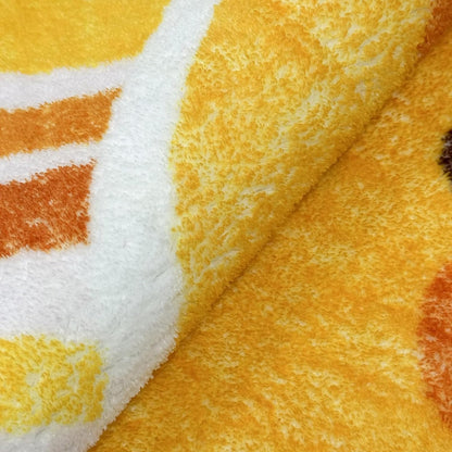 Kids Rug Boho Sun Mat 4Ft Round Sunshine Bedroom Carpet for Boys Girls Circle Nursery Mat for Playroom, Washable Sun Area Rug for Classroom Living Room, Children's Rugs, Orange Yellow
