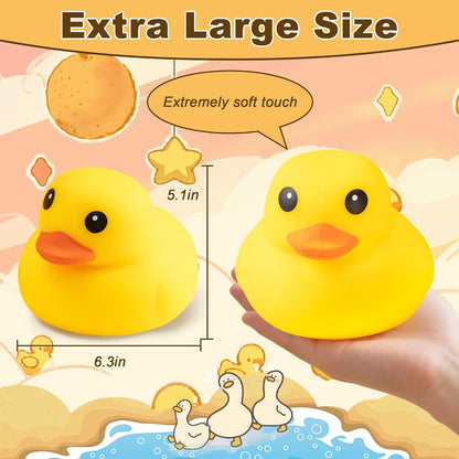 Duck Squishy Squeeze Toy, Soft Giant Duck Squishy Stress Relief Toy | Adorable Stress & Anxiety Relief Calming Sensory Fidget for Adults & Teen, Tension Release Party Goodie Bag Fillers