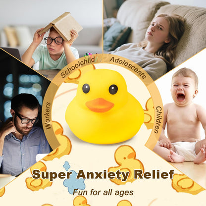 Duck Squishy Squeeze Toy, Soft Giant Duck Squishy Stress Relief Toy | Adorable Stress & Anxiety Relief Calming Sensory Fidget for Adults & Teen, Tension Release Party Goodie Bag Fillers