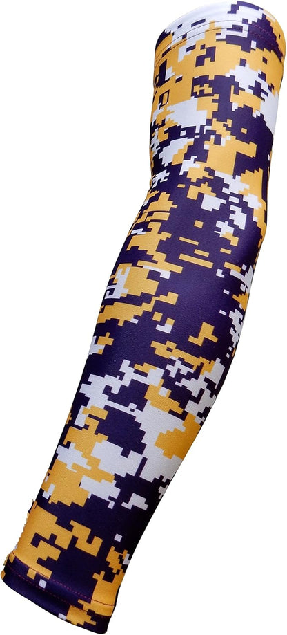 Youth & Adult Sizes Moisture Wicking Compression Arm Sleeve (1 Sleeve) (Over 100 Colors Available in Our Store)