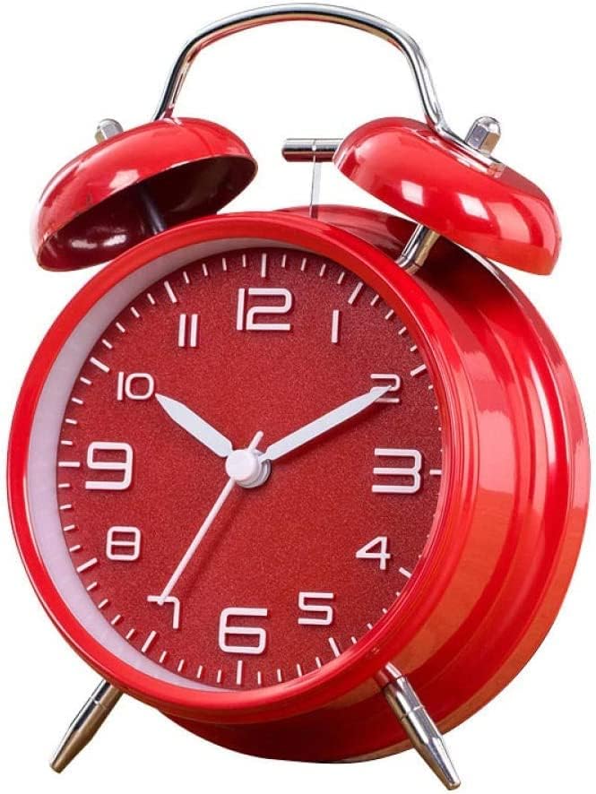 Portable Alarm Clock Travel Alarm Clock Bedside Clock Students Simple and Creative Personality Alarm Clock Alarm Clock Bedside Clock (Color : Yellow)
