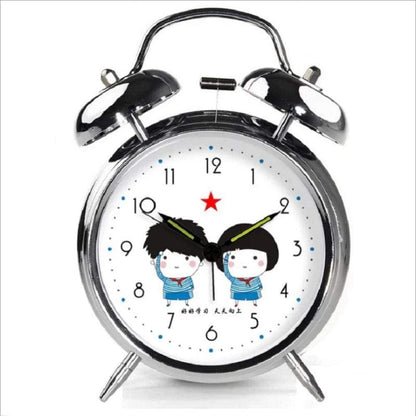 Portable Alarm Clock Travel Alarm Clock Bedside Clock Students Simple and Creative Personality Alarm Clock Alarm Clock Bedside Clock (Color : Yellow)
